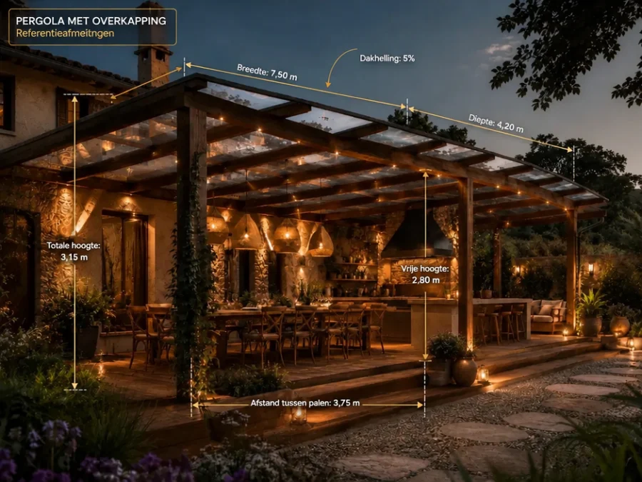 Pergola's met overkapping