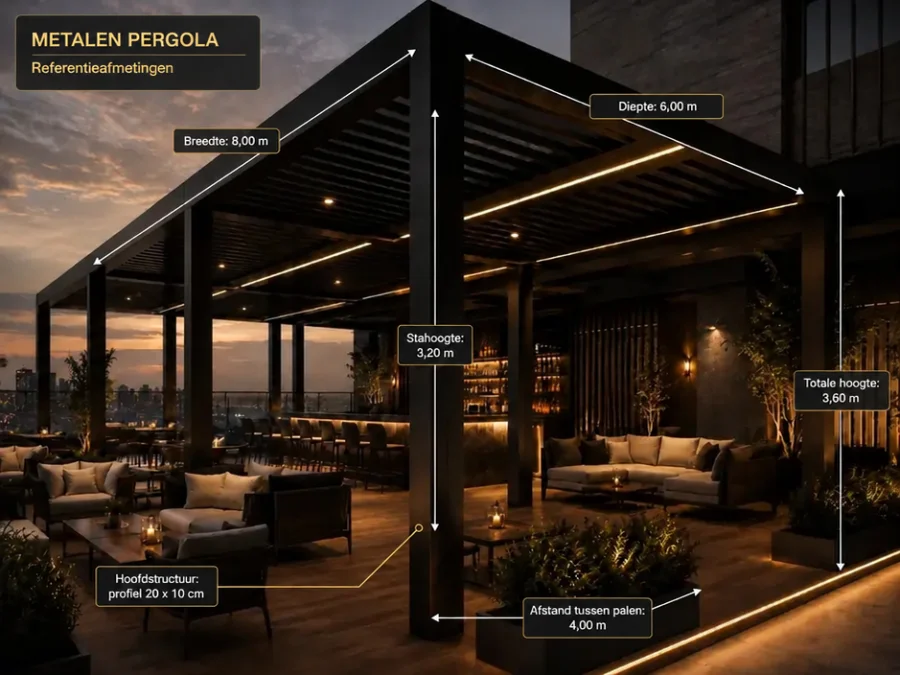 Metalen pergola's